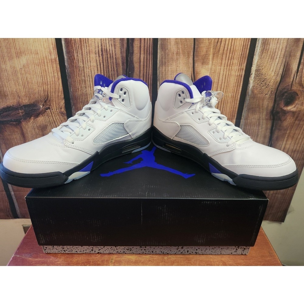 Air Jordan 5 Retro Concord White Black Purple DD0587-141 Men's Shoes Size 11 - Picture 3 of 13